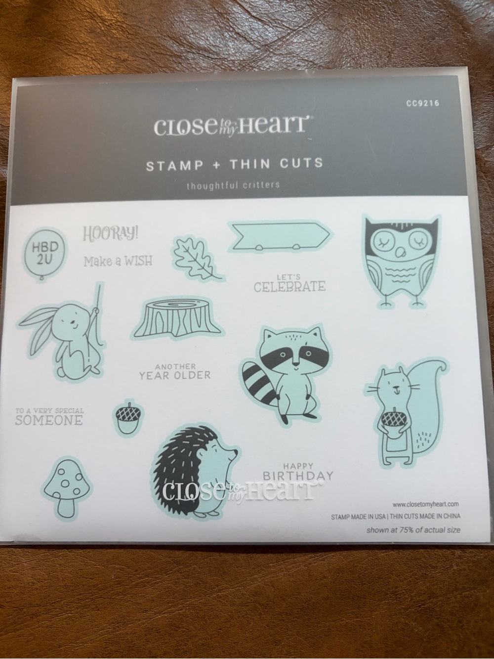 Thoughtful Critters Stamp + Thin Cuts Set - close to my heart